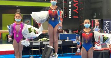 Ana Maria Bărbosu şi Amalia Puflea, medaliate la Top Gym de la Charleroi