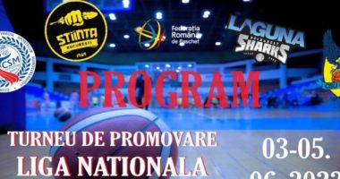 Stire din Sport : Baschet / Trei echipe vor lupta, în week-end, pentru promovarea în Liga Naţională masculină