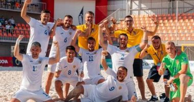 România a terminat pe locul cinci la Euro Beach Soccer League