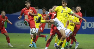 Fotbal / Tricolorii U18, victorie în cel de-al doilea meci amical cu Macedonia de Nord U18