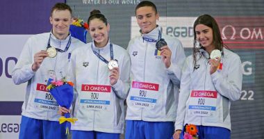 Ştafeta 4x100 m liber a României, din nou pe podium