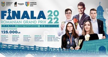 Şah / Finala Grand Prix România se va disputa în Cetatea Unirii. Fondul total de premiere - 125.000 de lei!