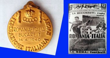 Stire din Sport : Rugby / Medalia acordată de italieni „stejarilor” în 1940, „Exponatul lunii” la Muzeul Sportului