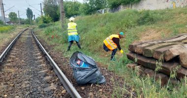 Stire din Economie : Acțiune de ecologizare a rețelei feroviare, la nivelul SRCF Constanța