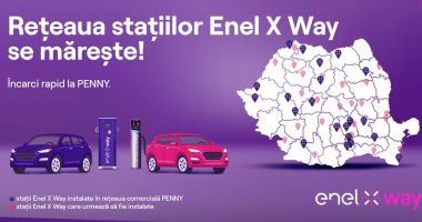 Stire din Economie : Enel X Way România instalează 64 de stații de reîncărcare pentru vehicule electrice în 36 de localități