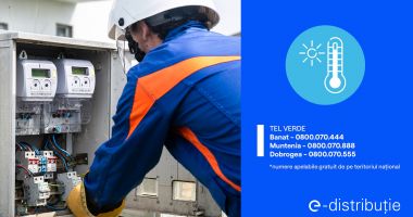 Stire din Economie : E-Distribuție își intensifică activitatea în teren, în urma creșterii consumului de energie electrică și a avertismentelor meteo de caniculă