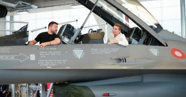 Zelenski a salutat decizia Ţărilor de Jos şi Danemarcei de a livra Ucrainei 61 de avioane F-16