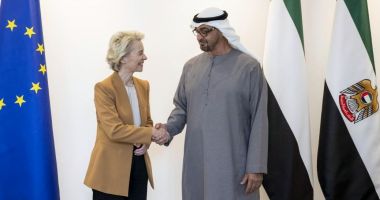 Stire din Actualitate : Preşedinta Comisiei Europene, vizită în Emiratele Arabe Unite