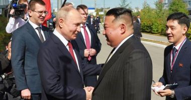 KCNA: „Sincere mulţumiri, exprimate de Kim lui Putin după vizita în Rusia”