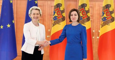 Stire din Actualitate : Şefa Comisiei Europene, Ursula von der Leyen, se află, joi, în vizită la Chişinău