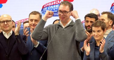 Preşedintele sârb Aleksandar Vucic revendică victoria partidului său la alegerile parlamentare