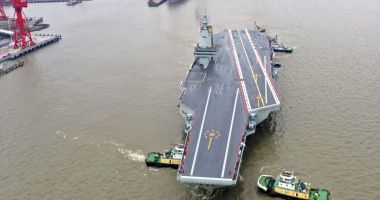 „Fujian”, cel mai modern portavion al marinei militare chineze, a început testele pe mare