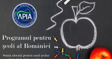 Stire din Economie : APIA: Peste 760 milioane de lei alocate Programului pentru şcoli al României în următorul an şcolar