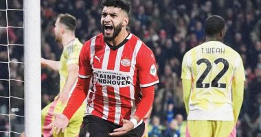 Stire din Sport : Fotbal: PSV Eindhoven, calificare dramatică în optimile de finală ale Ligii Campionilor