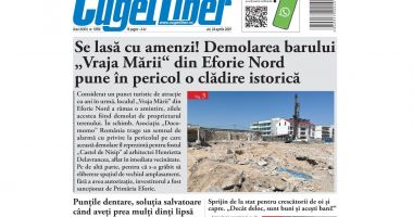 Stire din Actualitate : Nu ratați ediția de JOI, 24 APRILIE a ziarului CUGET LIBER, cel mai longeviv cotidian din Constanța!