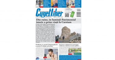 Stire din Actualitate : Nu ratați ediția de WEEKEND a ziarului CUGET LIBER, distribuită gratuit în fiecare săptămână!