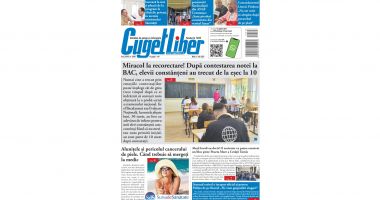 Iată titlurile zilei din data de 1 IULIE ale ziarului CUGET LIBER!