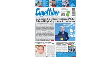 Stire din Actualitate : Iată titlurile din acest WEEKEND ale ziarului CUGET LIBER!