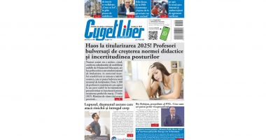 Stire din Actualitate : Iată titlurile zilei din data de 14 IULIE ale ziarului CUGET LIBER!