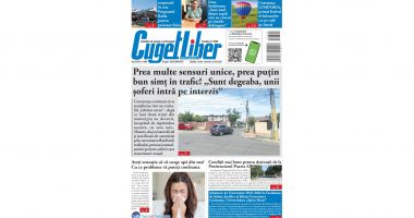 Stire din Actualitate : Iată titlurile din acest WEEKEND ale ziarului CUGET LIBER!