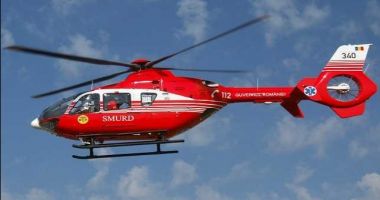 Stire din Eveniment : Elicopterele SMURD intervin la un grav accident cu trei motociclete. Două victime sunt în stare gravă