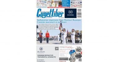 Stire din Actualitate : Nu ratați EDIȚIA SPECIALĂ de Ziua Marinei a ziarului Cuget Liber, distribuită gratuit!