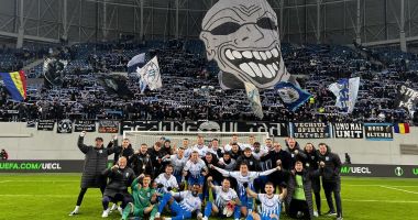 Stire din Sport : Fotbal: Universitatea Craiova, trei puncte uriașe câștigate în meciul cu FSV Mainz, din Conference League