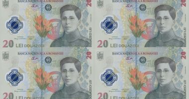 Stire din Economie : BNR: Coală specială formată din patru bancnote cu valoare nominală de 20 lei, lansată în circuitul numismatic