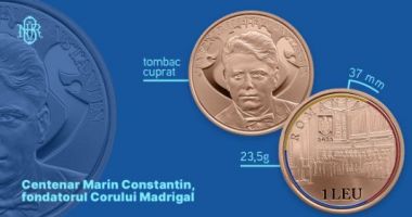 Stire din Economie : BNR: Monedă cu tema Centenar Marin Constantin, fondatorul Corului Madrigal, lansată în circuitul numismatic