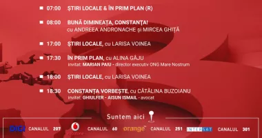 Stire din Actualitate : Programul zilei de miercuri, 14 ianuarie, de la Antena 3 Constanța