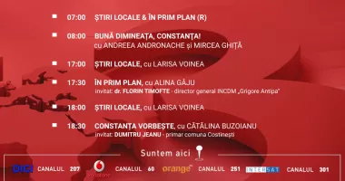 Stire din Actualitate : Programul zilei de vineri, 16 ianuarie, de la Antena 3 Constanța