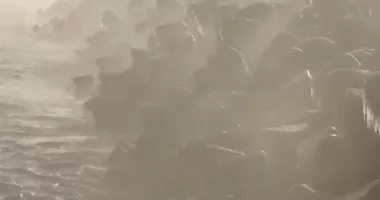 Stire din Social : Ger afară, aburi pe mare! Marea Neagră pare că fierbe