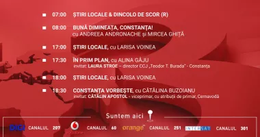 Stire din Actualitate : Programul zilei de marți, 3 februarie, de la Antena 3 Constanța