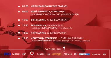 Stire din Actualitate : Programul zilei de miercuri, 4 februarie, de la Antena 3 Constanța