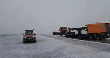 Stire din Economie : Mobilizare de utilaje pe timp de iarnă, la Aeroportul Internațional Mihail Kogălniceanu