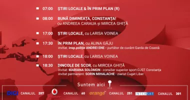 Stire din Actualitate : Programul zilei de luni, 2 martie, de la Antena 3 Constanța
