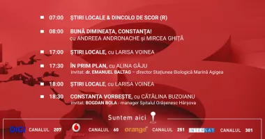 Stire din Actualitate : Programul zilei de marți, 31 martie, de la Antena 3 Constanța