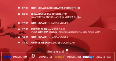 Stire din Actualitate : Programul zilei de marți, 2 Aprilie, de la Antena 3 Constanța