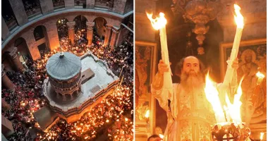 Stire din Actualitate : Miracolul Luminii Sfinte de la Ierusalim: flacăra Învierii a ajuns și în România