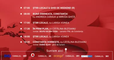 Stire din Actualitate : Programul zilei de vineri, 17 aprilie, de la Antena 3 Constanța