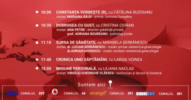 Stire din Actualitate : Programul zilei de sâmbătă, 2 mai, de la Antena 3 Constanța
