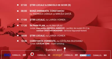 Stire din Actualitate : Programul zilei de marți, 5 mai, de la Antena 3 Constanța