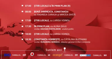 Stire din Actualitate : Programul zilei de miercuri, 6 mai, de la Antena 3 Constanța
