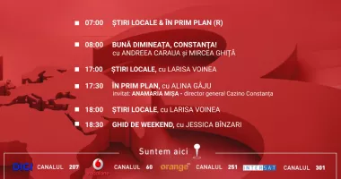 Stire din Actualitate : Programul zilei de joi, 7 mai, de la Antena 3 Constanța