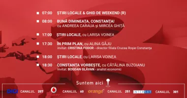 Stire din Actualitate : Programul zilei de vineri, 8 mai, de la Antena 3 Constanța