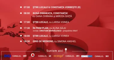 Stire din Actualitate : Programul zilei de joi, 14 mai, de la Antena 3 Constanța