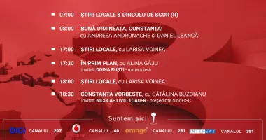 Stire din Actualitate : Programul zilei de marți, 19 mai, de la Antena 3 Constanța