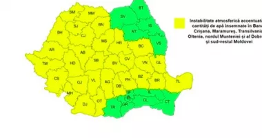 Stire din Social : ANM a emis cod galben de vânt și furtuni. Ploi torențiale, vijelii și grindină în mai multe regiuni