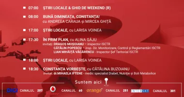 Programul zilei de vineri, 12 iunie, de la Antena 3 Constanța