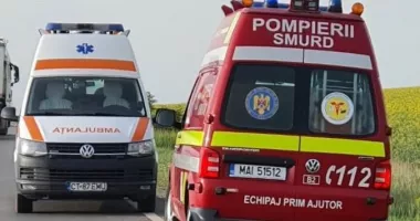 Mobilizare de forțe pe A2 după ce un autoturism s-a răsturnat pe sensul spre București